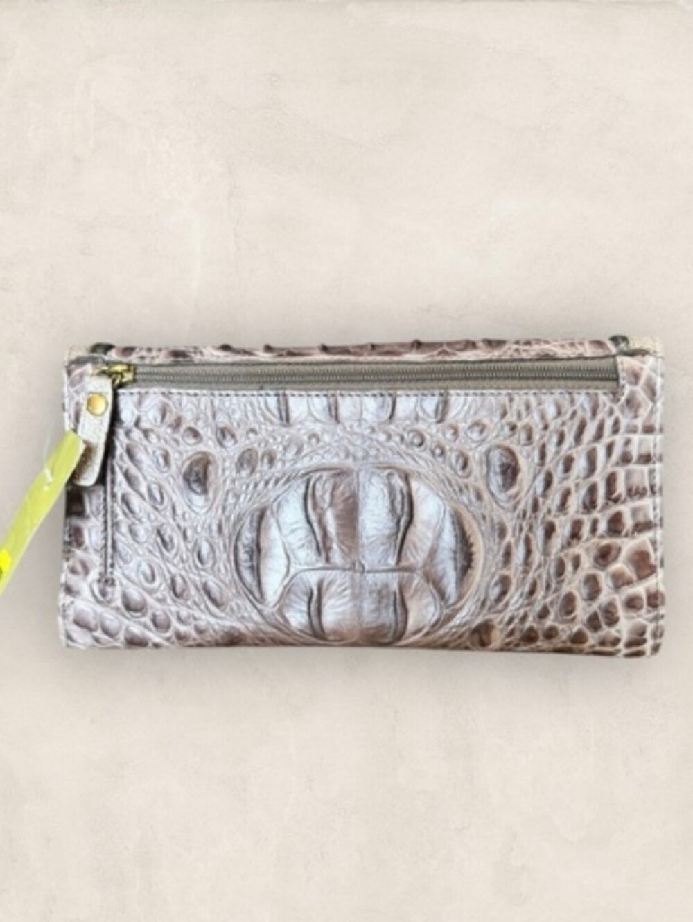Brahmin NWT Croc Embossed Leather Wallet with Removable Checkbook - Picture 2 of 7